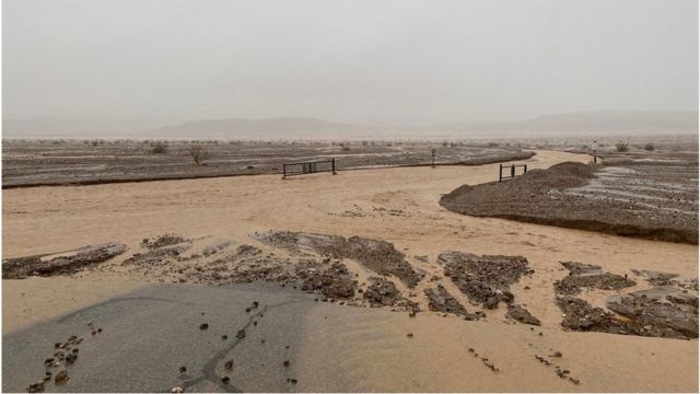 Death Valley desert flood
