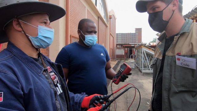 A training at Green Solar Academies