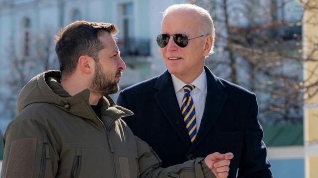 Biden and Zelensky