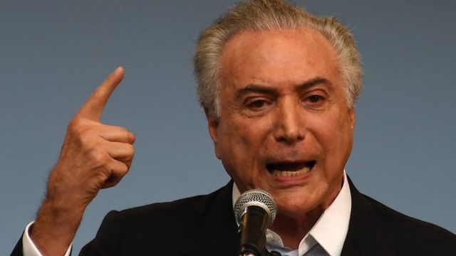 El ahora presidente interino Michel Temer recibió fuertes críticas varios sectores de la sociedad.