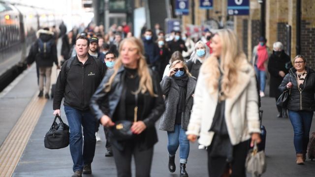 People in masks