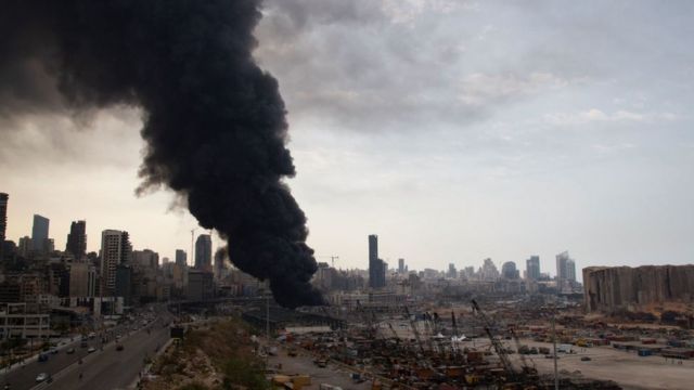 Пожежа в Бейруті