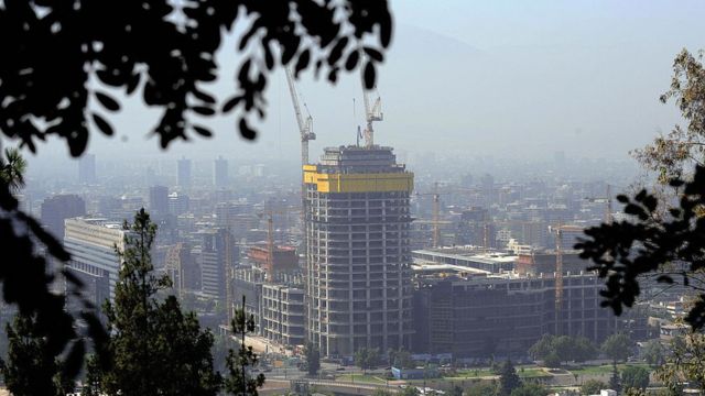 Construcción de un edificio en Santiago de Chile