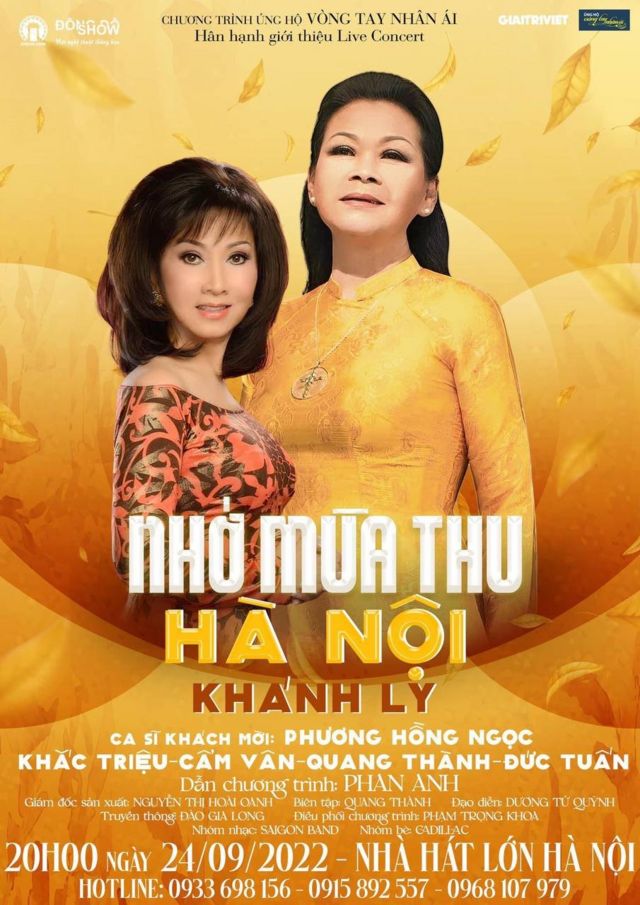 Poster show diễn Khánh Ly