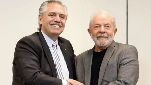 Lula y Alberto Fernández, en Sao Paulo