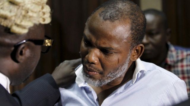 Nnamdi Kanu Ipob Lawyer Visit Biafra Activist For Nigerian Detention Centre For First Time Bbc News Pidgin