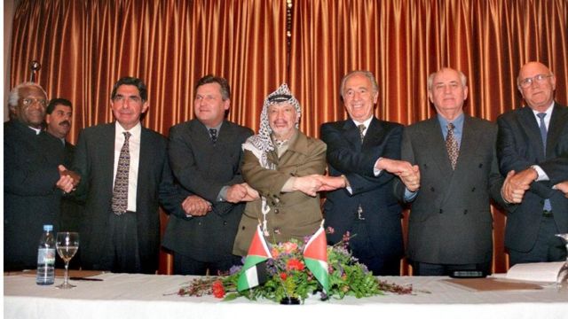 Лауреати Нобелівської премії миру на палестино-ізраїльській конференції, 1999