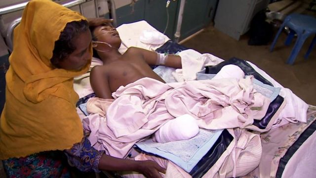 Azizu Haque in Bangladesh hospital