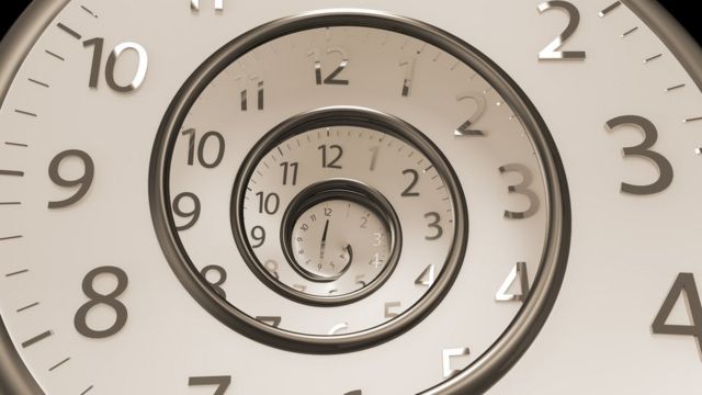 Relógio ilustra o tempo
