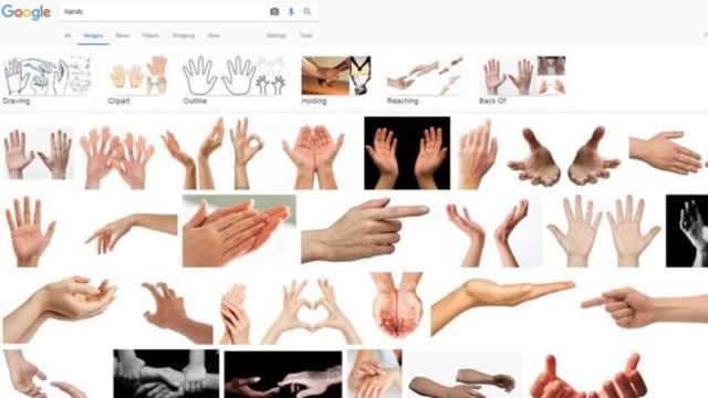 Google aramalarındaki beyaz eller