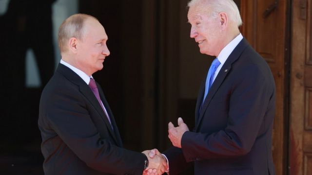 Владимир Путин и Джо Байден