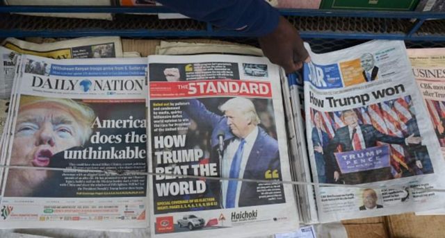 Baadhi ya magazeti ya kibinafsi nchini Kenya