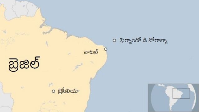 ఫెర్నాండో డి నోరాన్యా ద్వీపం మ్యాప్