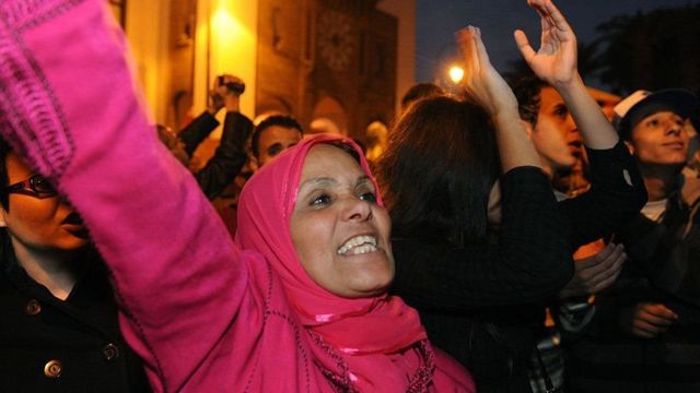 كان المتظاهرون في المغرب خلال الربيع العربي يطالبون بالتغيير ويدعون إلى الإصلاحات