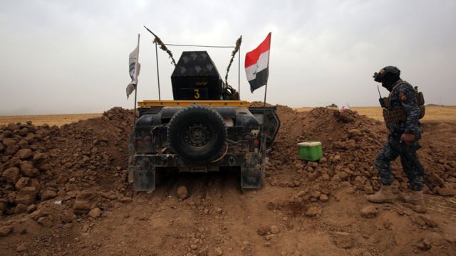 Habur Sınır Kapısı yakınlarındaki Irak askerleri