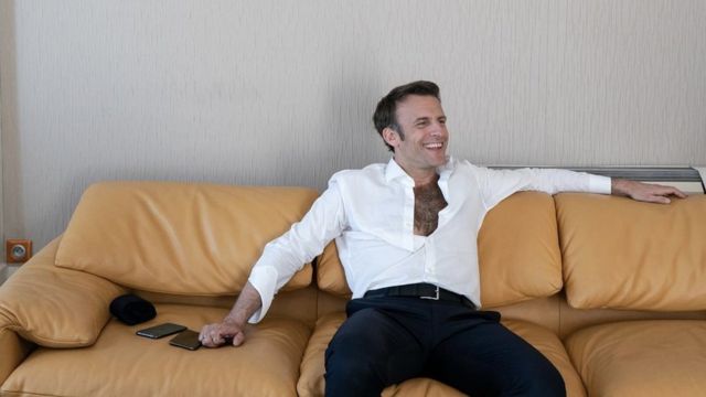 Macron'un resmi fotoğrafçısının Instagram hesabında paylaşılan fotoğraf