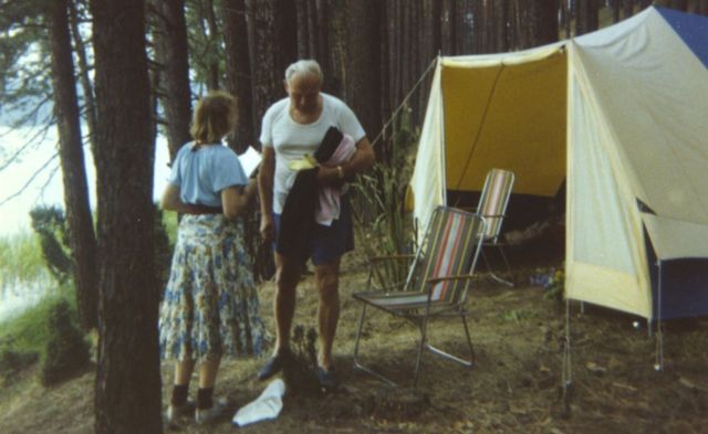 ポーランドで2人が参加したキャンプ旅行で(1978年)