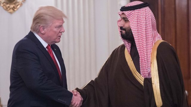 ABD Başkanı Donald Trump, geçen yıl Mart ayında Prens Muhammed ile Beyaz Saray'da bir araya geldi