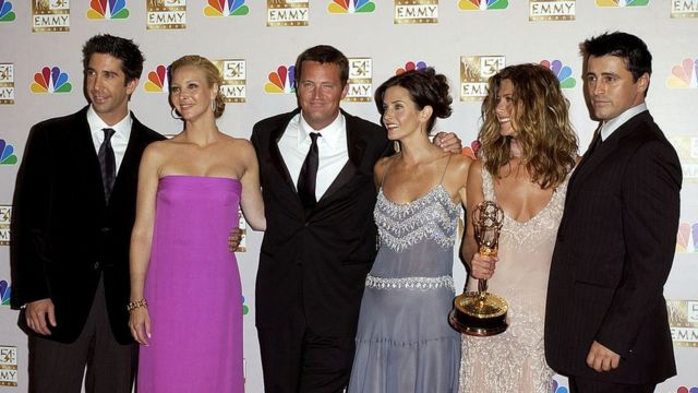 The Friends cast in 2002