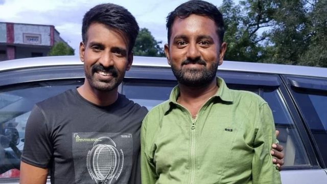 நடிகர் சூரியுடன் விக்னேஷ்