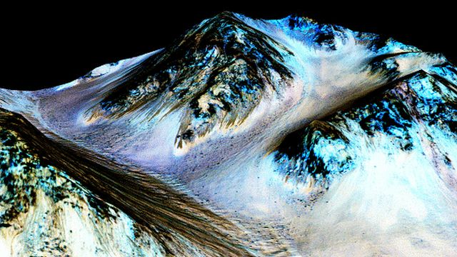 Planet Mars showing signs of liquid water