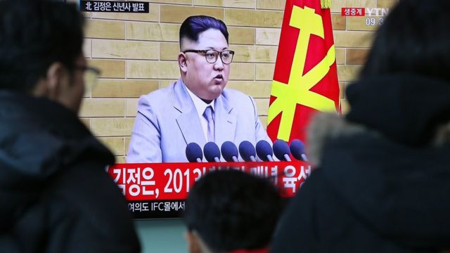 김정은 신년사 발표 평창올림픽 대표단 파견 용의 있다 Bbc News 코리아