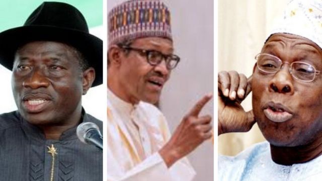Jonathan, Buhari, Obasanjo