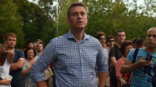 Алексей Навальный на митинге против "Закона Яровой"