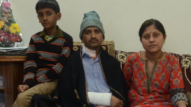 अरुण शर्मा का परिवार.