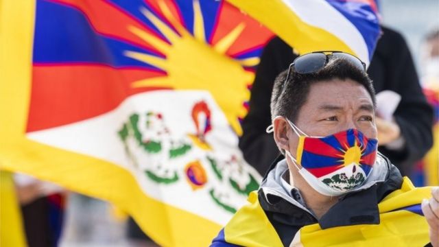2021年3月10日，瑞士“藏人起义日”纪念活动