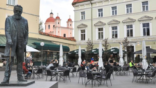 Кафе в центре Вильнюса