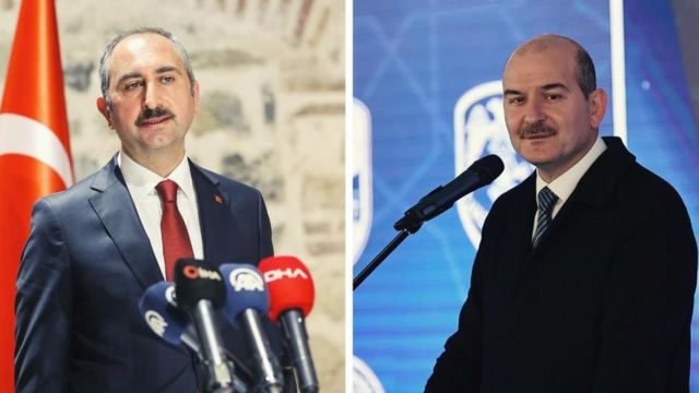 Adalet Bakanı Abdulhamit Gül ve İçişleri Bakanı Süleyman Soylu