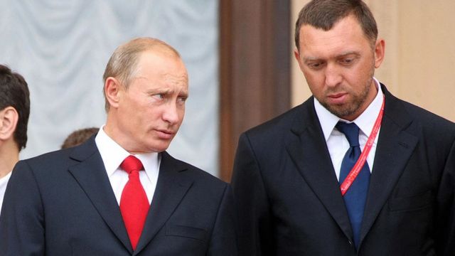 Vladimir Putin in Oleg Deripaska.