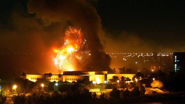 قصف مدينة بغداد