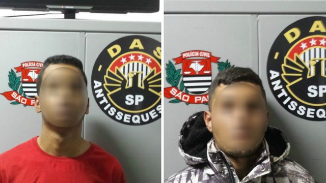 Suspeitos detidos pela polícia