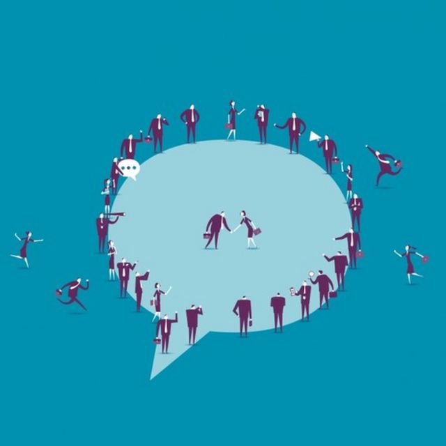 Ilustración de una burbuja social