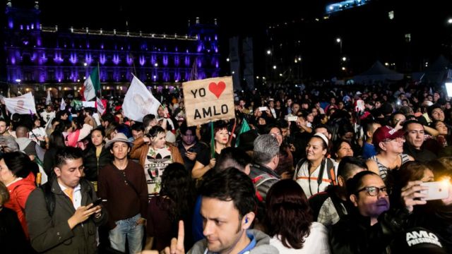 Simpatizantes de López Obrador.