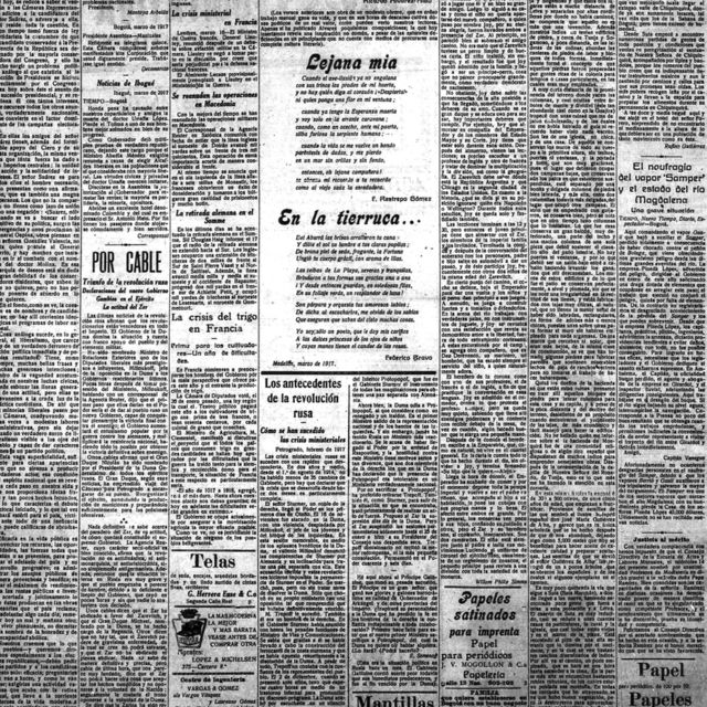 El Tiempo - 18 марта 1917 год