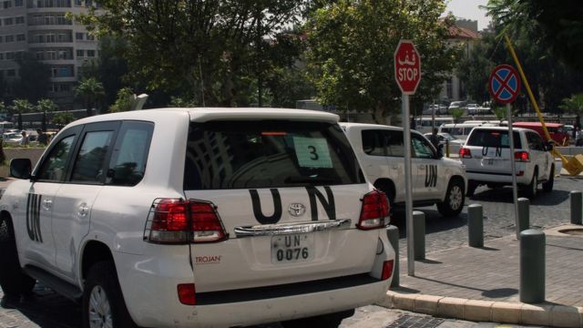Конвой ООН в Дамаске
