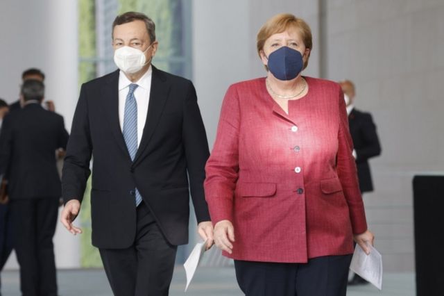 draghi ve merkel