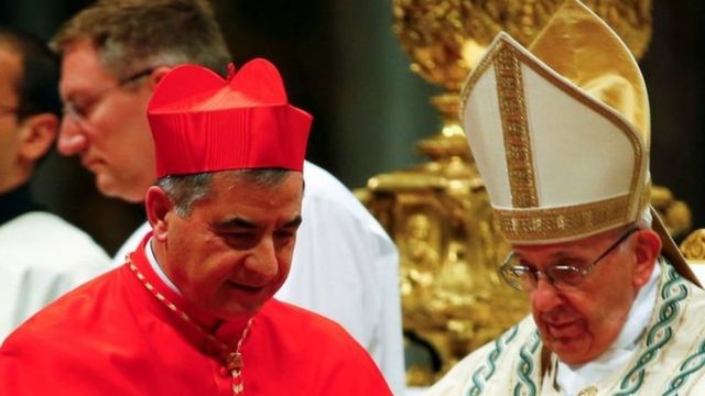 Cardinal Picchio and Pope Francis