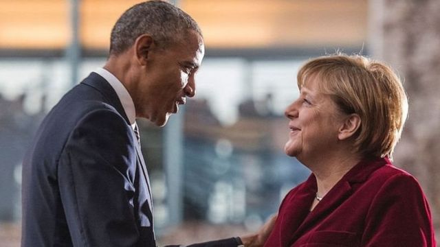 Barack Obama ve Angela Merkel