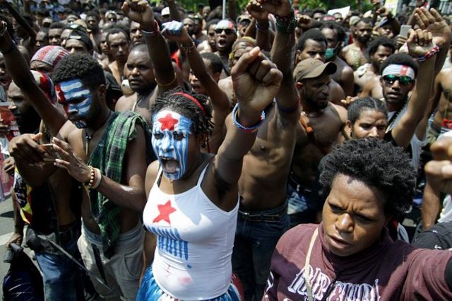 Unjuk rasa mahasiswa Papua