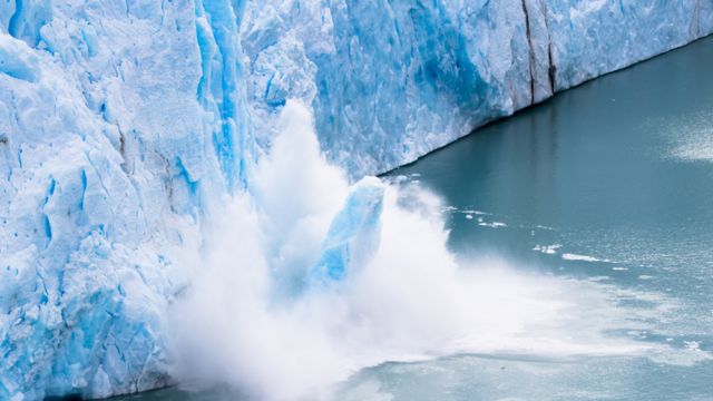 Colapso de hielo en la Antártica