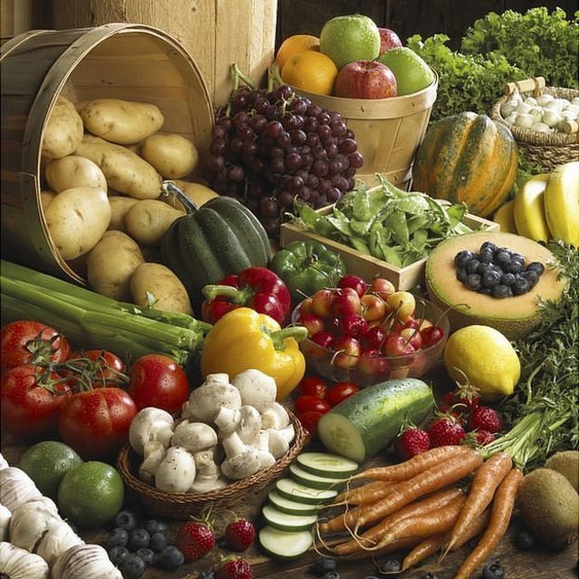 Frutas y verduras.