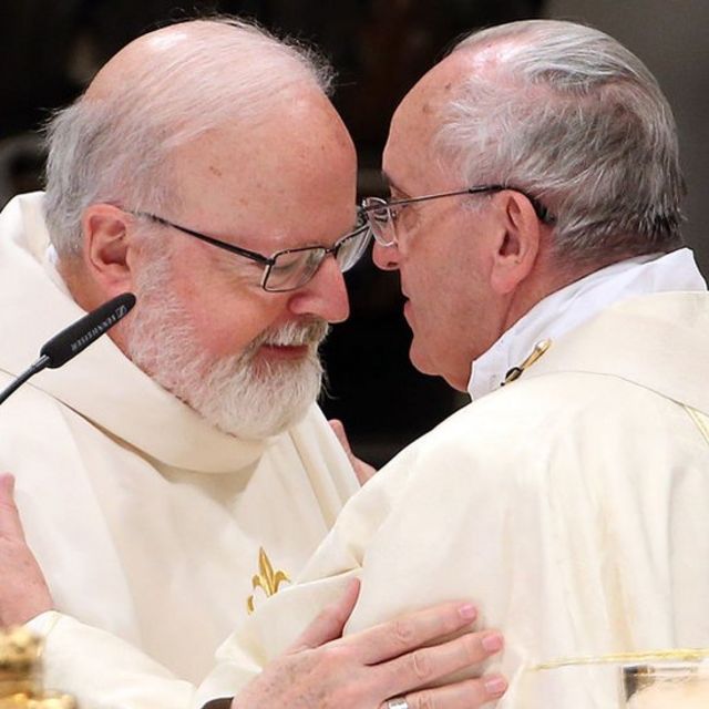 Cardenal O'Malley y el papa Francisco