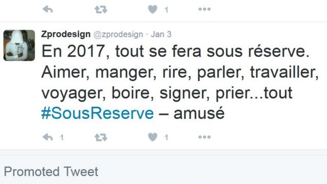 Sur twitter, le hashtag #sousréserve fait fureur.