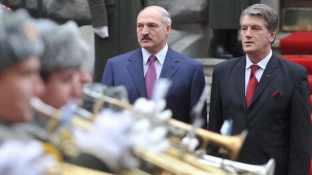 Олександр Лукашенко і Віктор Ющенко