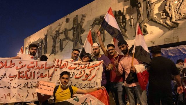 مساعدات من كركوك لمتظاهري بغداد