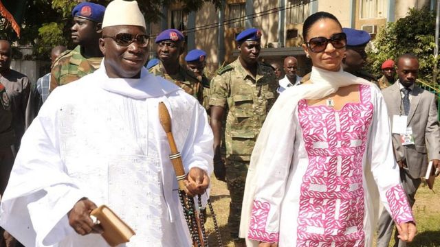 Yahya Jammeh et son épouse Zineb